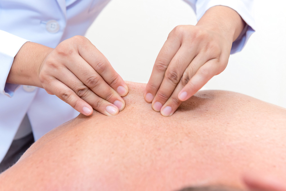 Back neck shoulder massage